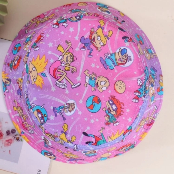 🔥90s Ombre Nickelodeon Galaxy MashUp Bucket Hat - Picture 3 of 4